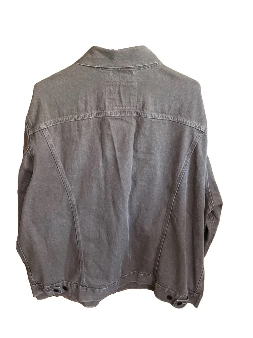 Levi's Fresh Produce Vintage Fit Trucker Jacket Tan Beige XXL NWOT Fade/Flaw